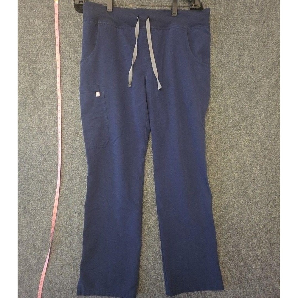 FIGS Scrub Pants Womens M Blue Technical Collection Drawstring Pockets Medical